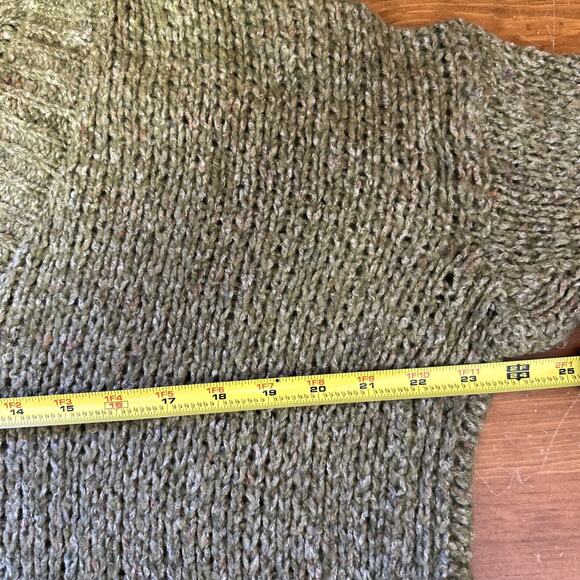 C.T. Plage Melange Women’s Thick Knit Sweater Wool Blend V-neck Classic Staple - Picture 9 of 13